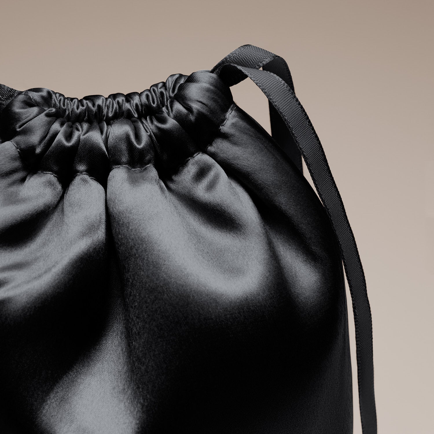 Neceser de seda - Negro