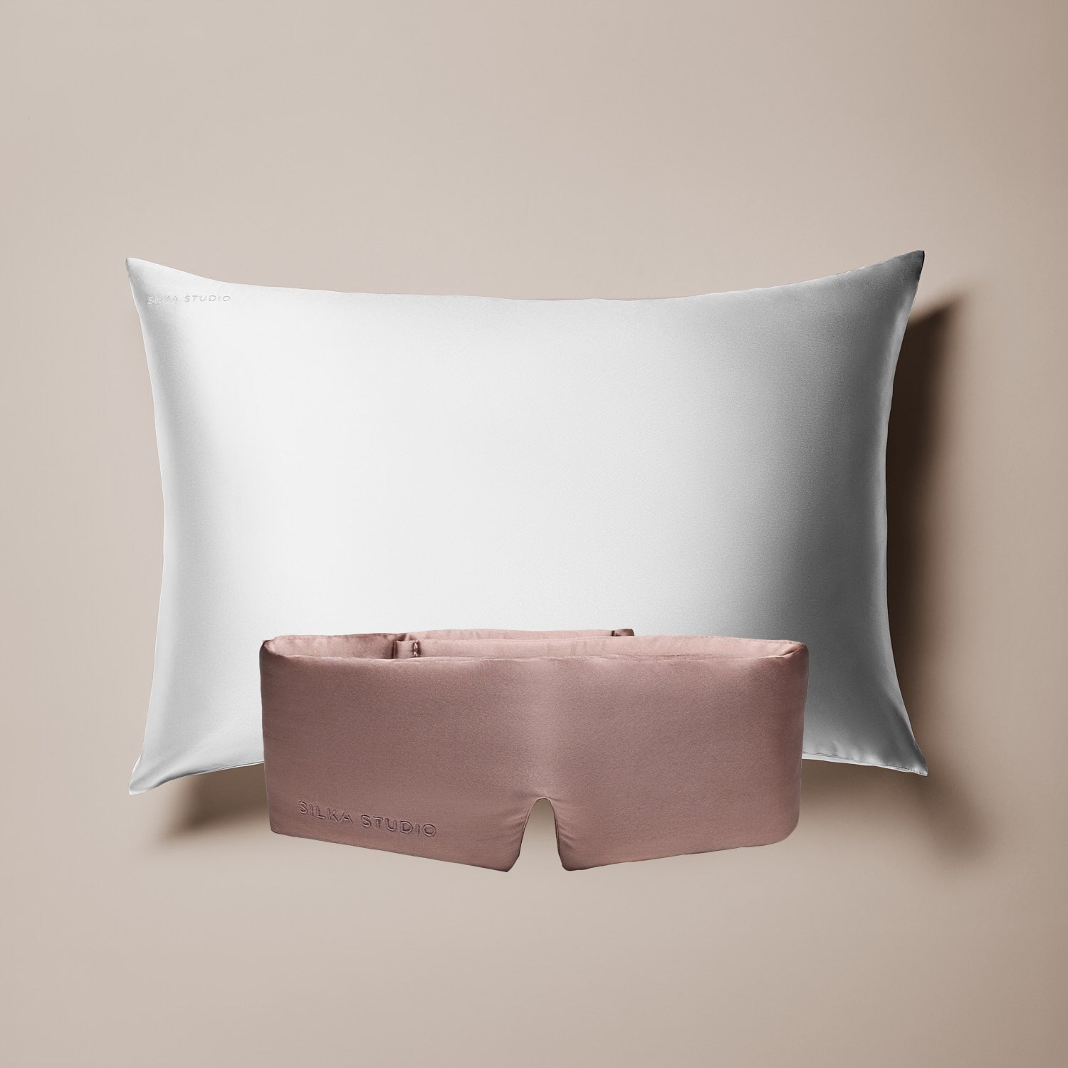 Set sueño profundo · Blanco y rosa